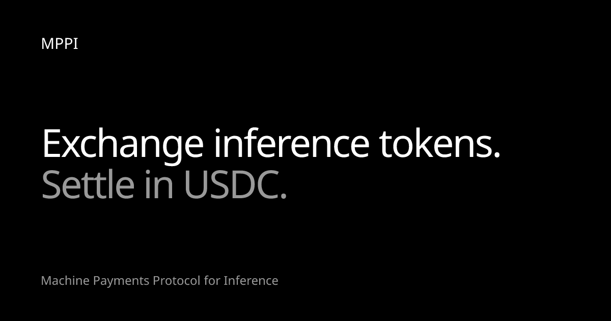 MPPI — MPPI removes that gate. It’s an open protocol for agents to buy inference directly from…